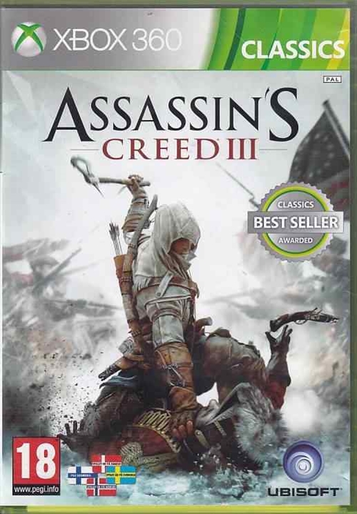 Assassins Creed III - XBOX 360 (B Grade) (Genbrug)